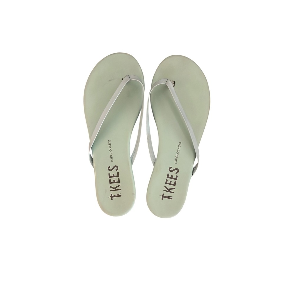 Tkees Lipglosses Flip Flop Sandals Mint Green Womens Size 7 EUR 38